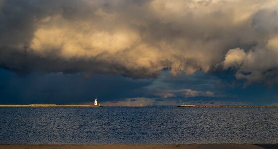 Light overcast clouds photo