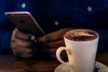 Phone, Coffee, Cappuccino photo