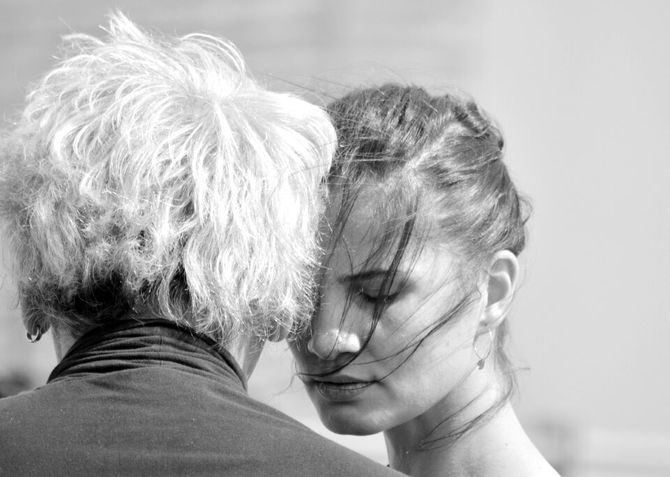 Man tango beautiful woman