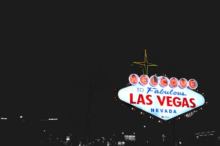Las Vegas Nevada signage in Las Vegas, U.S.A. during nighttime photo