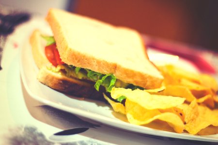 Chips, Wich, Bread photo