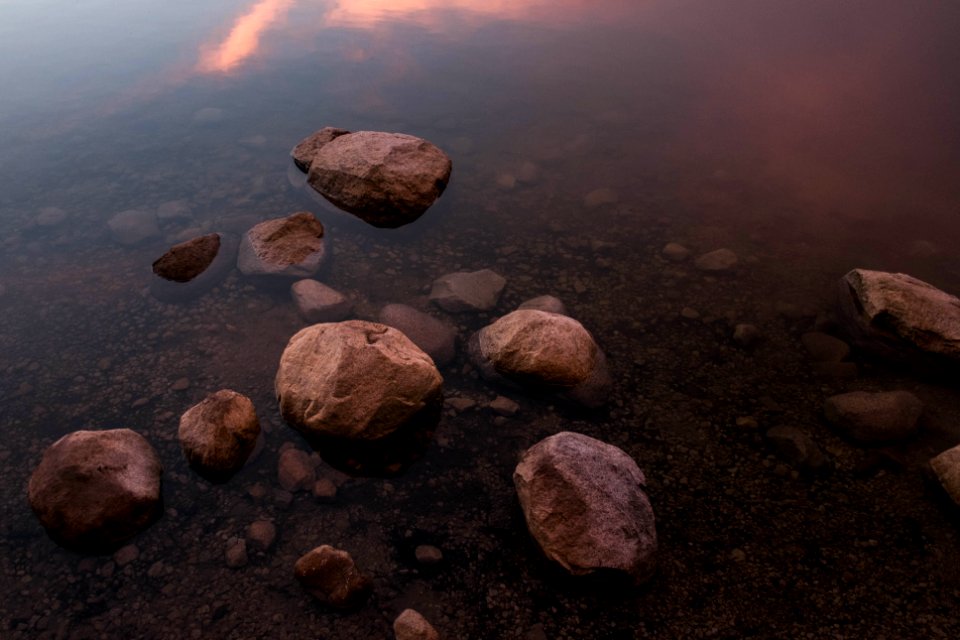 Sunset, Huntington lake, United states