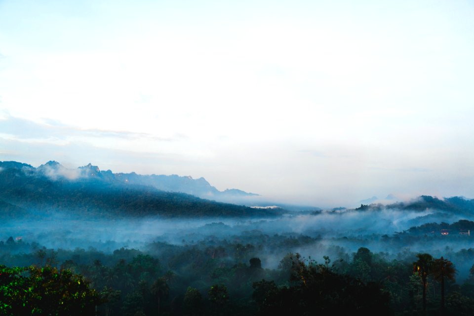 Clouds, Moutains, Foggy