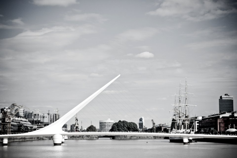 Bridge, City, River