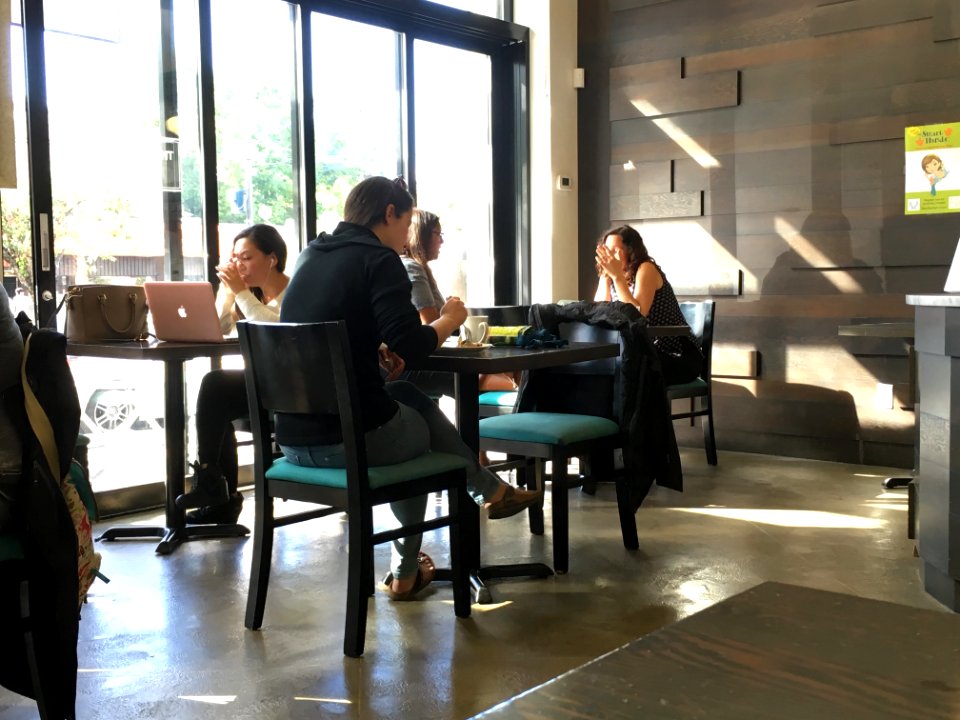 Vancouver, Canada, Drinking coffee