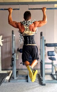 Training muscles man