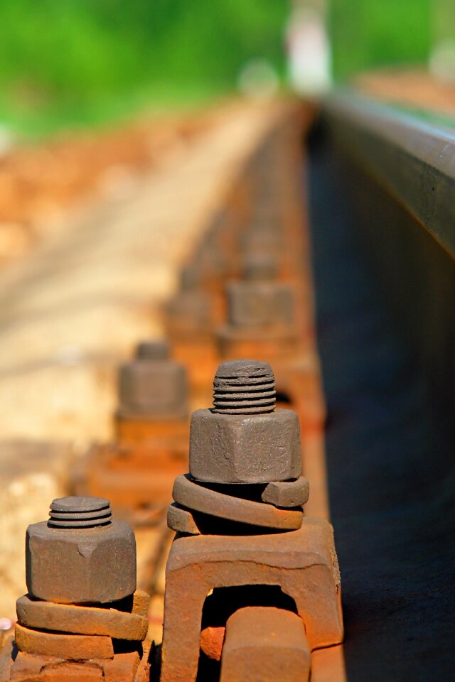 Sleepers railroad tracks rail