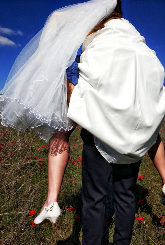 Field, Bride, Groom
