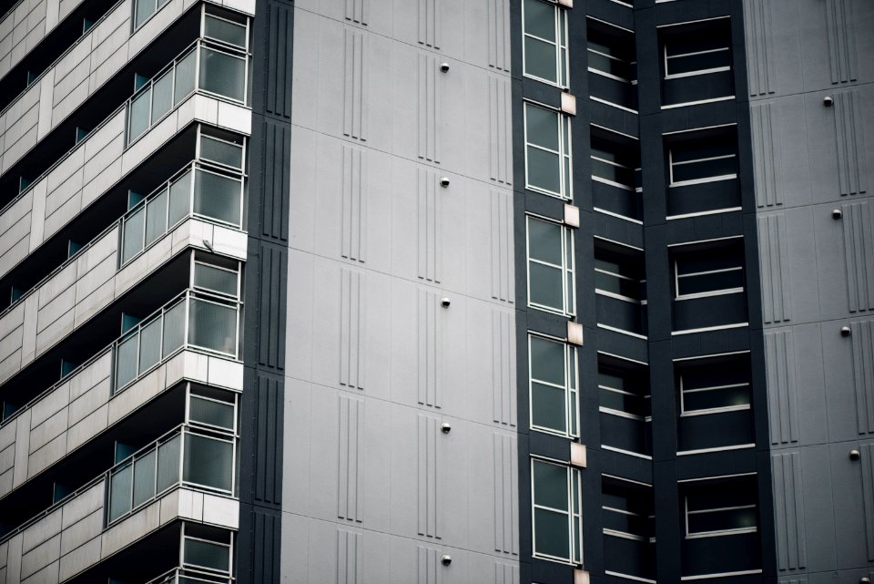 white and black concrete building photo