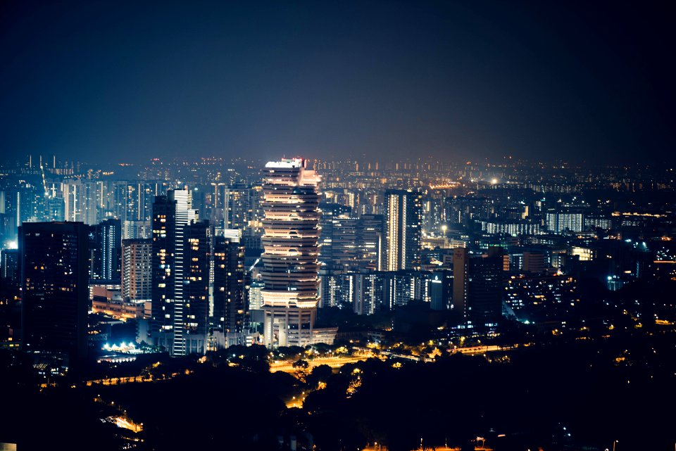 aerial photography of buildings
