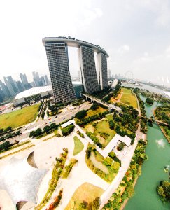 Marina Bay Sands under sunny sky
