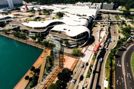 bird's eye photography of white concrete building
