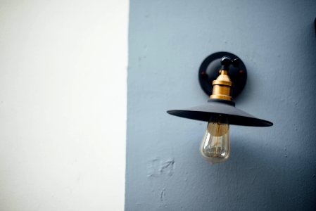 black sconce photo