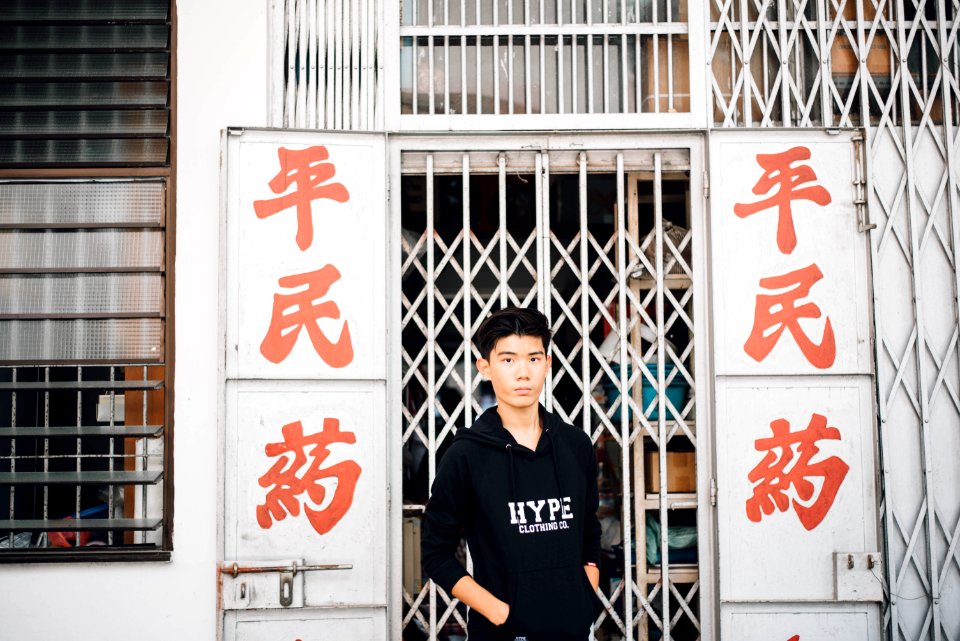 man near scissor door