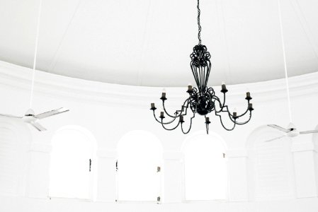 black chandelier