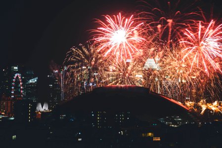 fireworks during nighttime photo