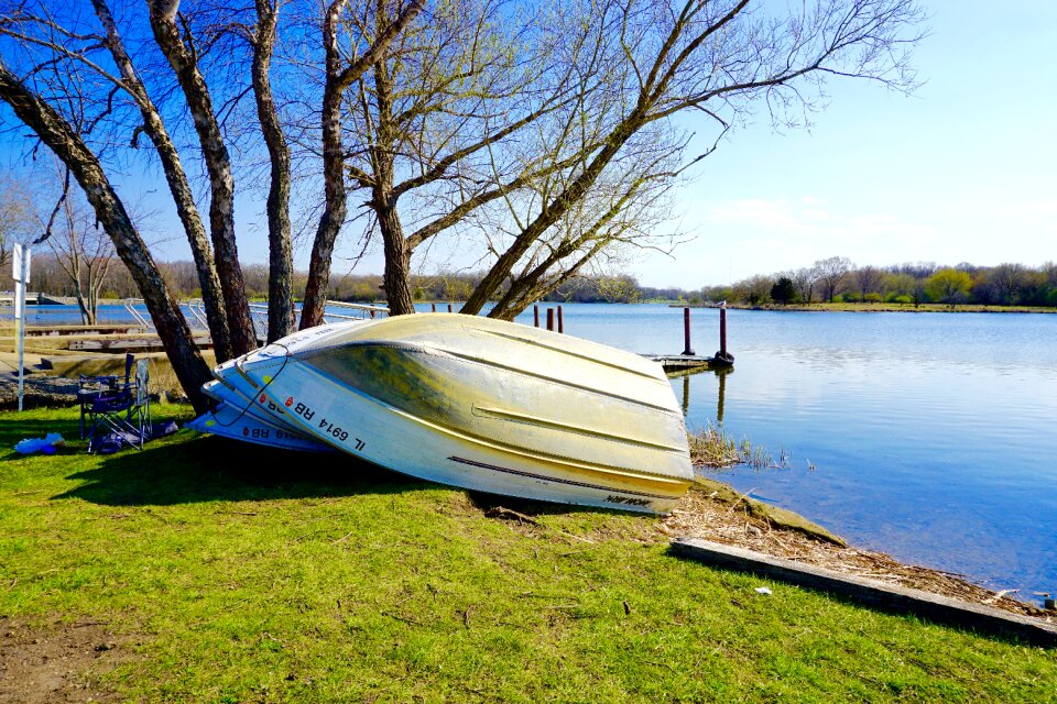 Landscape lake sunny