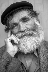 Male beard old man photo
