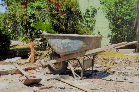 Wheelbarrow, Demolish, Construction