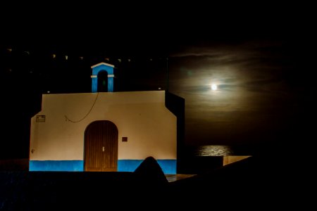 Puerto lajas, Spain, Moonlight