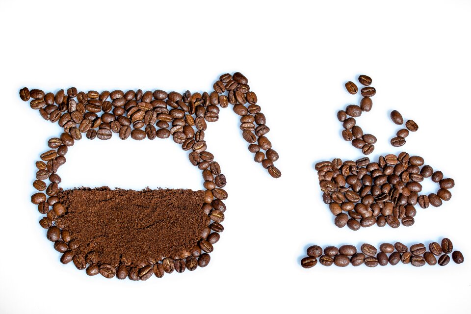 Coffee cup coffee pot food