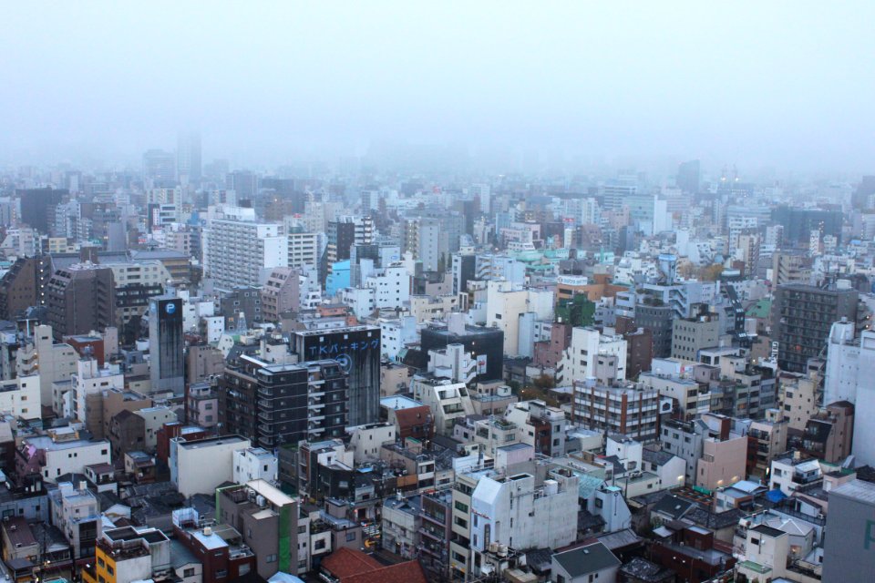 bird's-eye view photography of city buildings photo