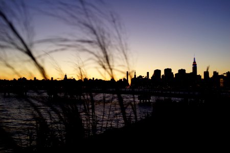 Sunset, Skyline, New york photo