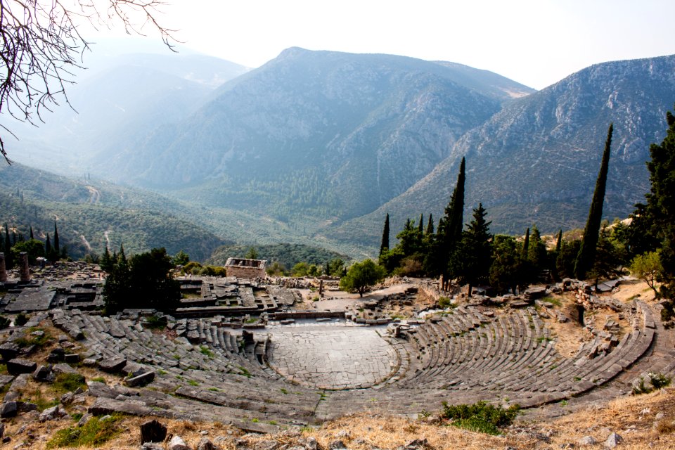 Delphi, Greece, Ancient theatre