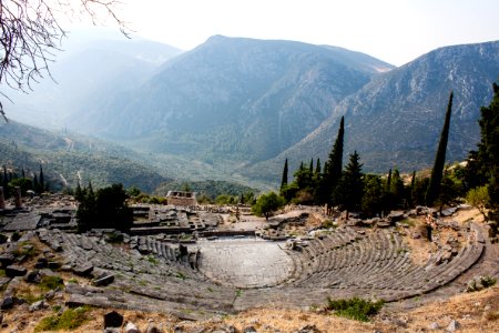 Delphi, Greece, Ancient theatre