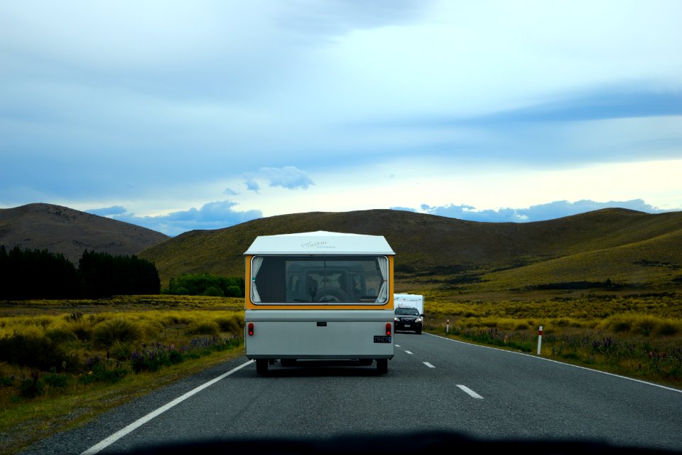 New zeal, Mountains, Camper trailer