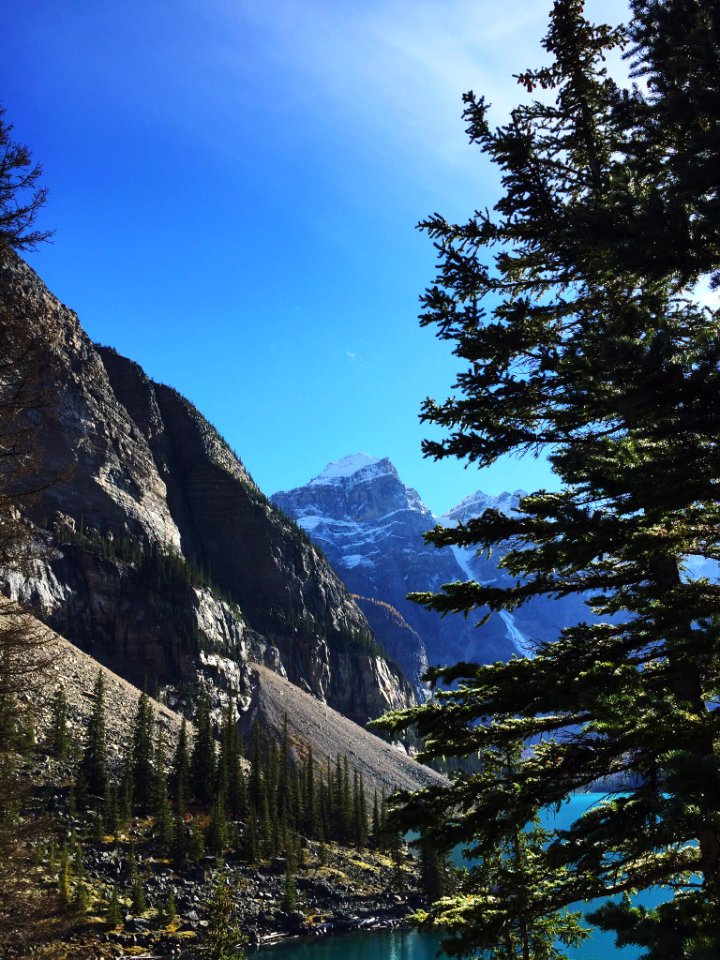Moraine lake, Canada, Nature