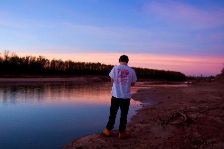 Sunset, Color, Lonely