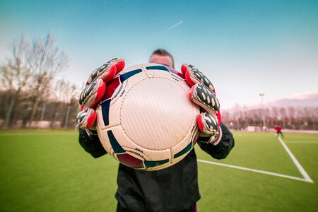 Footballers keeper sport