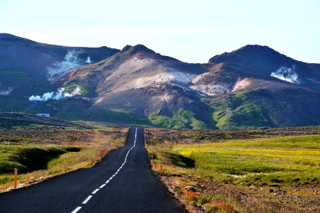 Icel, Black road, Green photo