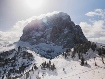Italy, Dolomites, Ski