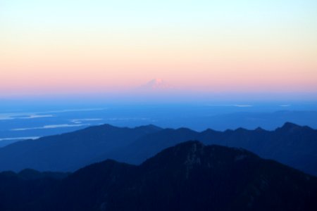 landscape photography of silhouette of mountains during daytime photo