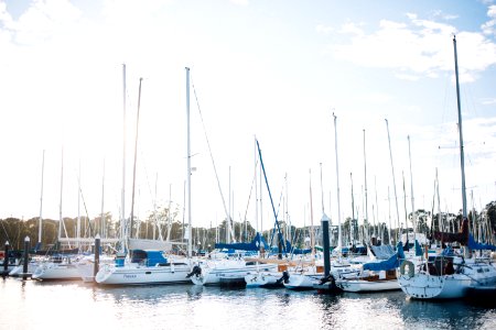 Sailboat, Sunset, California