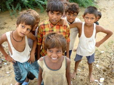 Vrindavan, India, Boys photo