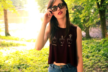 Blossoming, Red lipstick, Girl
