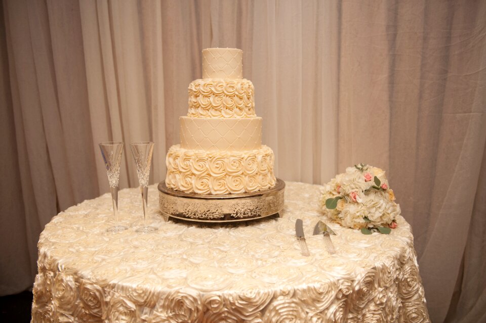 Reception cake decoration