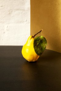 ripe yellow pear fruit photo