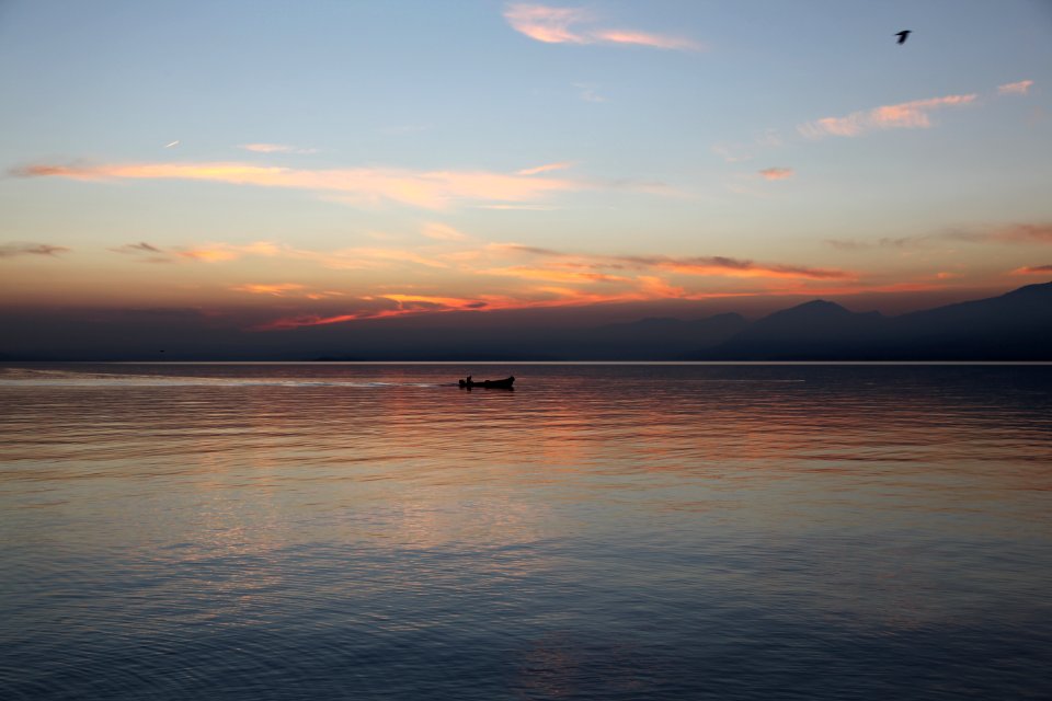 Lake garda, Italy, Orange