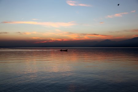 Lake garda, Italy, Orange photo