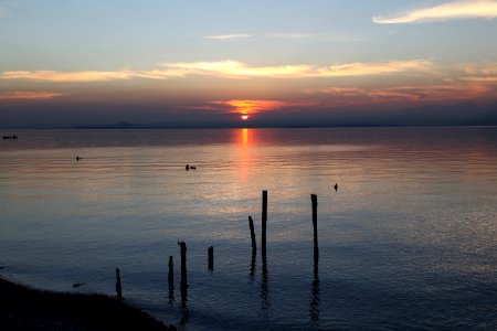 Lake garda, Italy, Sunset photo