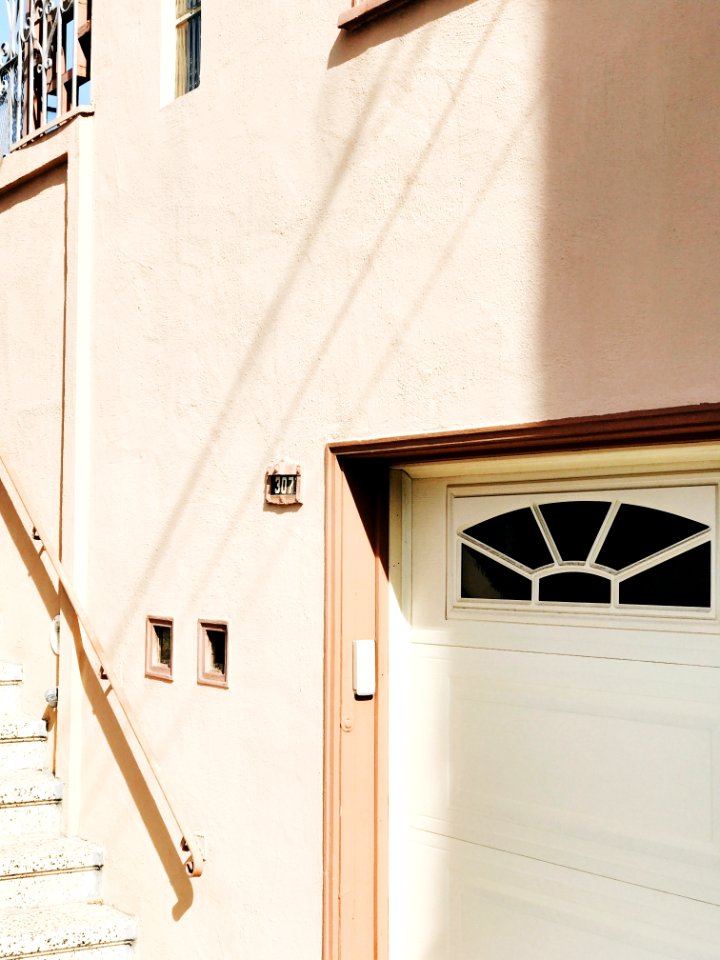 closed white wooden door