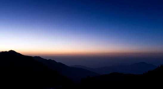 Nepal, Ghode pani, Blue hour