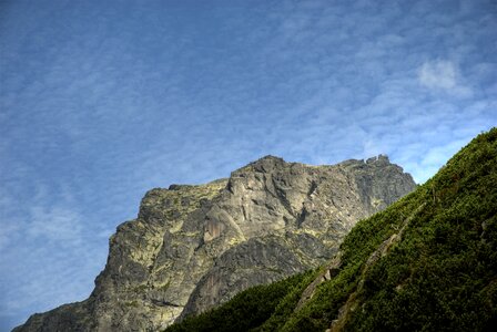 Top view mountains nature photo