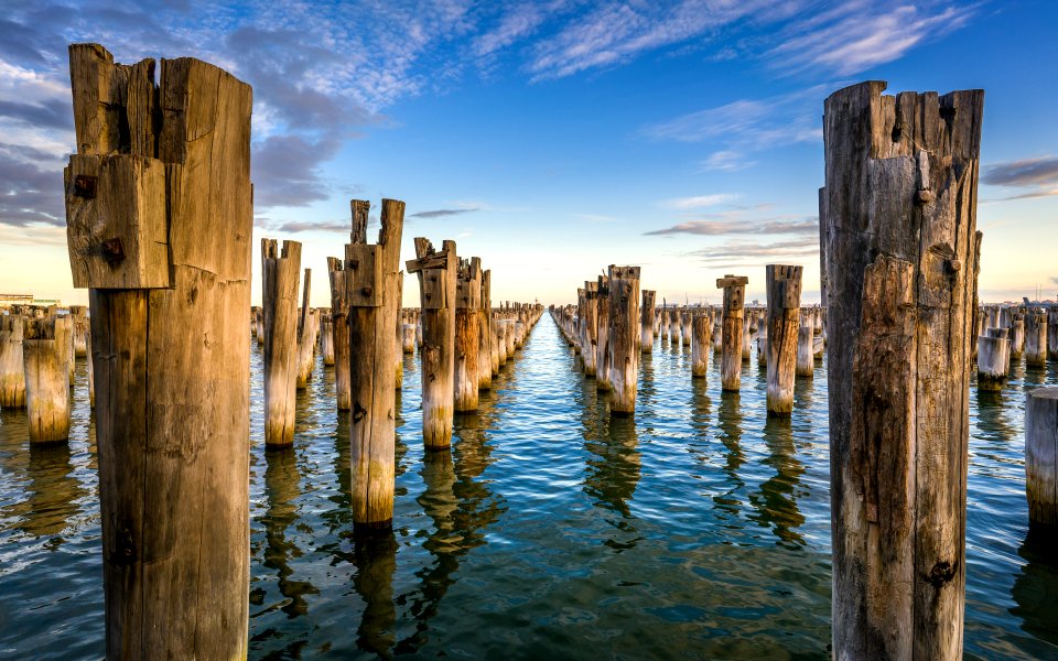 Port melbourne, Princes pier, Australia
