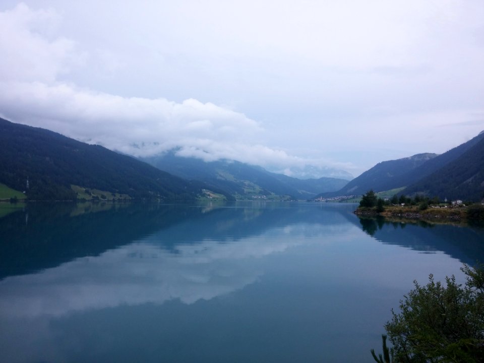 Kirche im see, Radweg, Italien