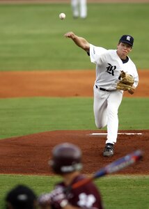 Pitching athlete pitch photo